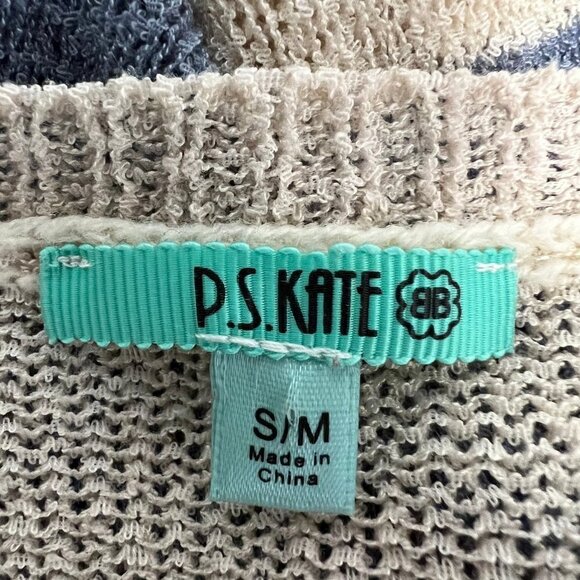 P.S. Kate Womens Multicolor Knitted Colorblock Pullover Sweater Size Small - Picture 8 of 9